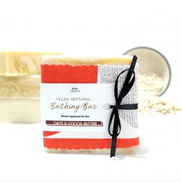 Premium Bionaturals: Vegan & Artisanal Bathing Bar - Oats & Cocoa Butter