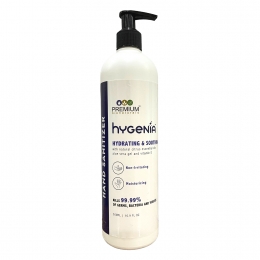 Premium Bionaturals: Hygenia Hand Sanitizer - Essential Oils, Aloe Vera and Vitamin E - 500ml