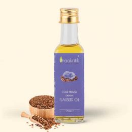 Praakritik: Organic Cold Pressed Flaxseed Oil - 500ml