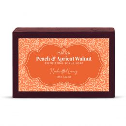 Matra: Peach, Apricot & Walnut Scrub Soap - 125gm