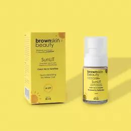 BrownSkin beauty: SunLit Tinted Sunscreen Serum (SPF 35) - 30ml