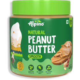 Alpino: Natural Peanut Butter Smooth - 400gm