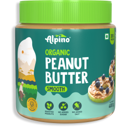Alpino: Organic Natural Peanut Butter Smooth - 400gm