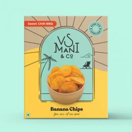 VS Mani & Co.: Sweet Chilli BBQ Banana Chips - Pack of 2