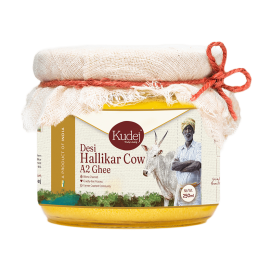 KUDEJ: Desi Hallikar Cow A2 Ghee - 250ml