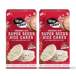 WiseCrack: Organic Rice Cakes - Super Seeds - Pack of 2 (125gm each)