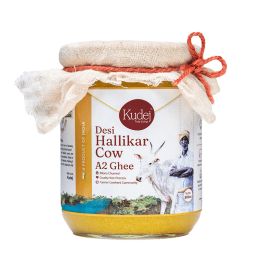 KUDEJ: Desi Hallikar Cow A2 Ghee - Pack of 2 (500ml each)