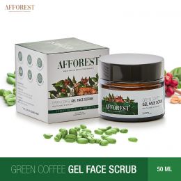 AFFOREST: Green Coffee Gel Face Scrub  - 50gm
