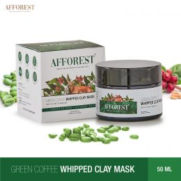 AFFOREST: Green Coffee Whipped Clay Mask  - 50gm