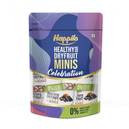 Happilo: Celebration Choco Almonds Healthy Dry Fruit Bar (15gx12)