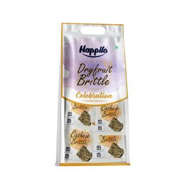 Happilo: Celebrations Premium Cashews Brittle Pack - Pack of 12 - 17gm each