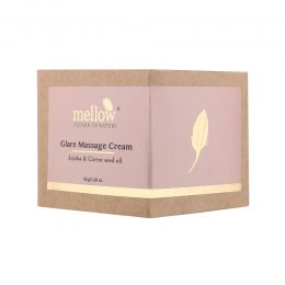 Mellow Herbals: Glare Massage Cream With Jojoba and Almond Oil For Glowing and Wrinkle Free Skin - 50gm