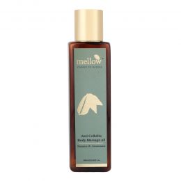 Mellow Herbals: Anti Cellulite Massage Oil with Sesame and Jatamasi for Body Pain, Slimming & Weight Loss - 100ml