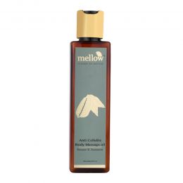 Mellow Herbals: Anti Cellulite Massage Oil with Sesame and Jatamasi for Body Pain, Slimming & Weight Loss - 200ml
