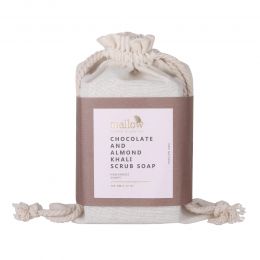 Mellow Herbals: Chocolate & Almond Khali Body Scrub Soap - 100gm