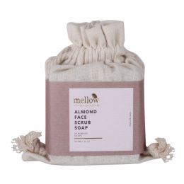Mellow Herbals: Ayurvedic Almond Giri Powder Face Scrub Herbal Soap - 50gm