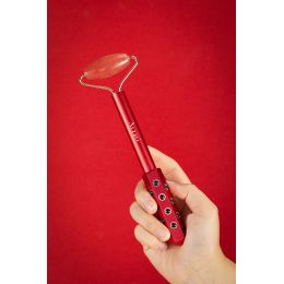 Arzari: 24 Germanium Jade Red Obsidian Facial Massaging Roller - 88.5gm