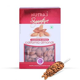 Nutraj: Signature Roasted & Salted California Almonds - Pack of 3 - 200gm each
