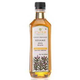 jivika naturals: Sesame Oil Wood Pressed Cold Pressed Oils - Pack of 2 -500ml each