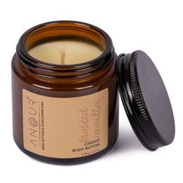 Anour: Frosted Vanilla Candle cum Body Butter - 90gm