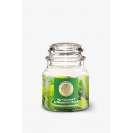 House of Aroma: Peppermint & Frankincense Scented Candle for Aromatherapy - 100gm