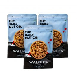 The Daily Nut Co.: Premium Walnuts - Pack of 3 - 200gm each