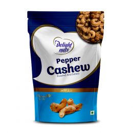 Delight nuts: Pepper Cashew - Roasted and Salted - 200gm