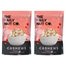 The Daily Nut Co.: Premium Cashews - Pack of 2 - 200gm each