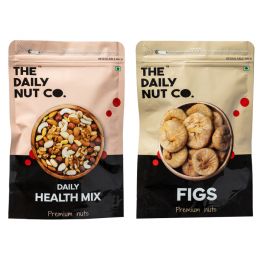 The Daily Nut Co.: Daily Health Mix & Figs Dry Fruits Combo - Pack of 2 - 250gm each