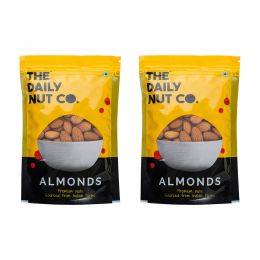 The Daily Nut Co.: Premium California Almonds - Pack of 2 - 200gm each