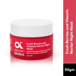 Organic Kitchen: Fresh Berries and Vitamin Nectar Night Mask - 50gm