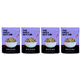 The Daily Nut Co.: Premium Seedless Raisins - Pack of 4 - 200gm each