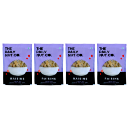 The Daily Nut Co.: Premium Seedless Raisins - Pack of 4 - 200gm each