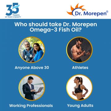Dr. Morepen: Omega 3 Deep Sea Fish Oil Triple Strength - 60 Softgels