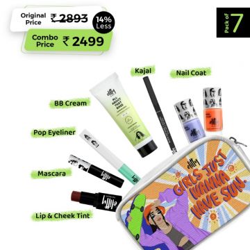 Elitty Beauty: Girls Just wanna have sun Kit (Deep) - Complete Makeup Kit for Teens - Pack of 7