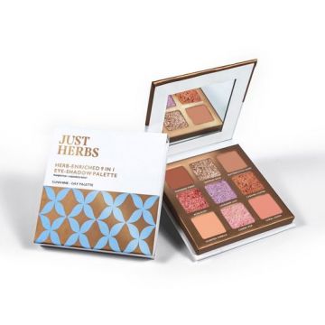 Just Herbs: Just Herbs Natural 9 in 1 Eyeshadow Palette - Day Palette 9gm