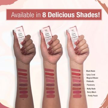 TNW - The Natural Wash: Matte Velvet Longstay Liquid Lipstick Mini With Macadamia Oil And Argan Oil 04 - 1.2ml