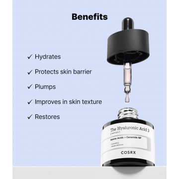COSRX: The Hyaluronic Acid 3 Serum - 20ml