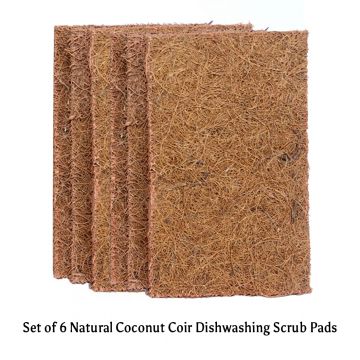 GOLI SODA: Coconut Coir Scrub And Probiotic Dishwash Bar - Exclusive Combo