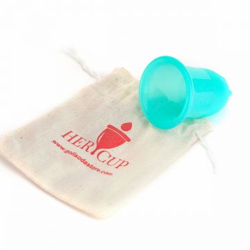 GOLI SODA: Her Cup Reusable Menstrual Cup for Women - Teal