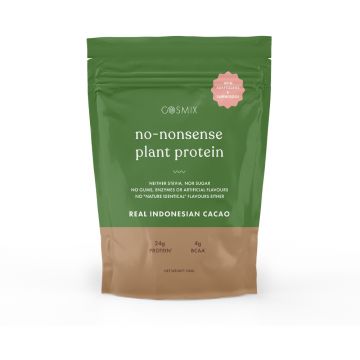 COSMIX: No-nonsense Plant Protein ( Real Indonesian Cacao ) - 500 gm