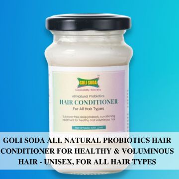 GOLI SODA: Goli Soda All Natural Probiotics Hair Conditioner For Healthy & Voluminous Hair - 130gm