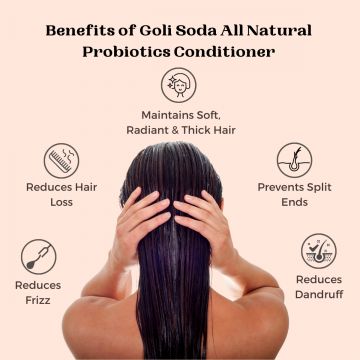 GOLI SODA: Goli Soda All Natural Probiotics Hair Conditioner For Healthy & Voluminous Hair - 130gm