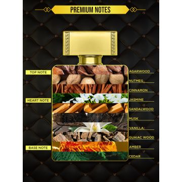 La' French: Romance Oud Eau De Perfum for Men and Women - 100ml