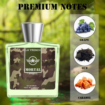 La' French: Luxury Perfume Mortal Pour Homme Eau De Perfume Body Spray for men - 100ml