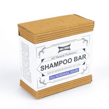GOLI SODA: Goli Soda All Natural Probiotics Shampoo Bar for Normal Hair - 90gm
