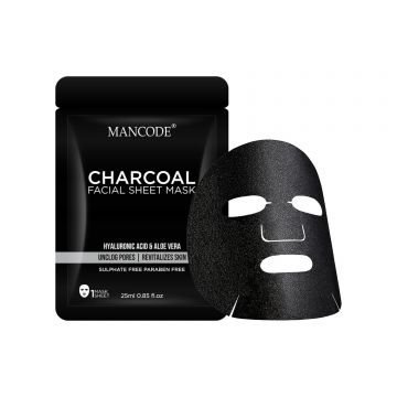 Mancode: Charcoal Face Sheet Mask - 25ml