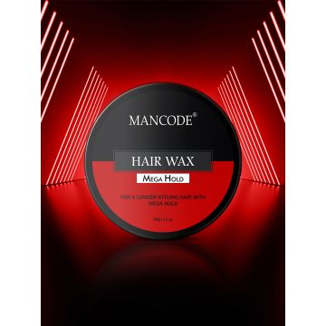 Mancode: Hair Wax Mega Hold Glossy Stylish Hair - 100gm