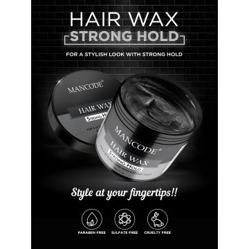 Mancode: Hair Wax Strong Hold Glossy Stylish - 100gm