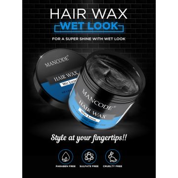 Mancode: Hair Wax Wet Look Glossy Finish - 100gm